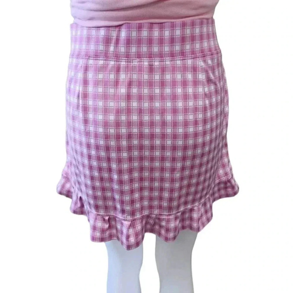 IZOD Golf Pink Plaid Skort Size Large - Picture 2 of 8